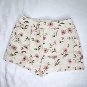 REDValentino Watercolour Daisy Faille Shorts